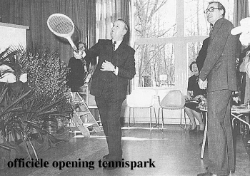 Officiële opening tennispark