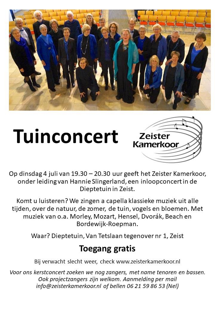 Tuinconcert ZKK 4 juli 2023